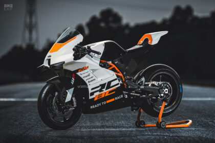 The limited edition 2024 KTM RC 8C race bike
