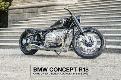 The BMW Concept R18 motorcycle, star of the 2019 Concorso d'Eleganza at Villa d'Este