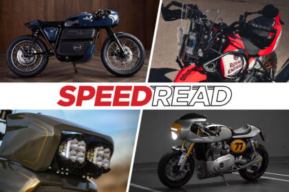 The latest rally bikes, adventure bikes, café racers, and electric customs.