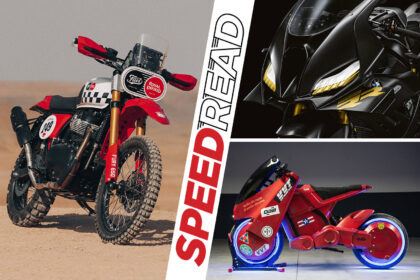 The latest custom Royal Enfields, superbike news, and anime-inspired electric bikes.