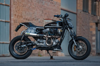 Custom Sportster 1200 with supermoto style