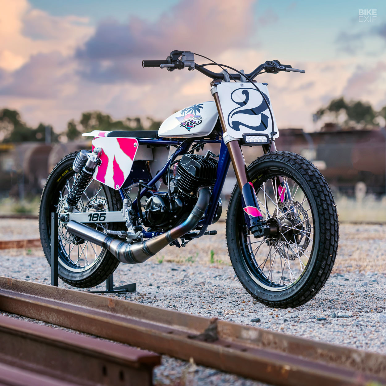 Suzuki TS185 street tracker by SPKS Lab