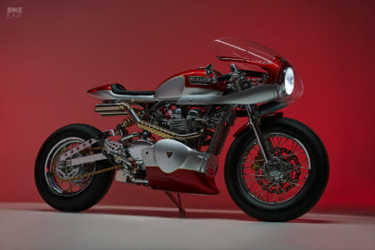 Triumph Thruxton café racer by Tamarit