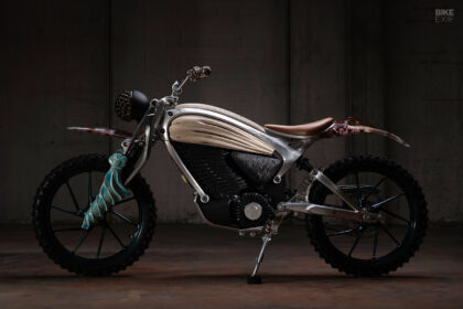 Motototem Flying Flea art bike by Mattia Biagi
