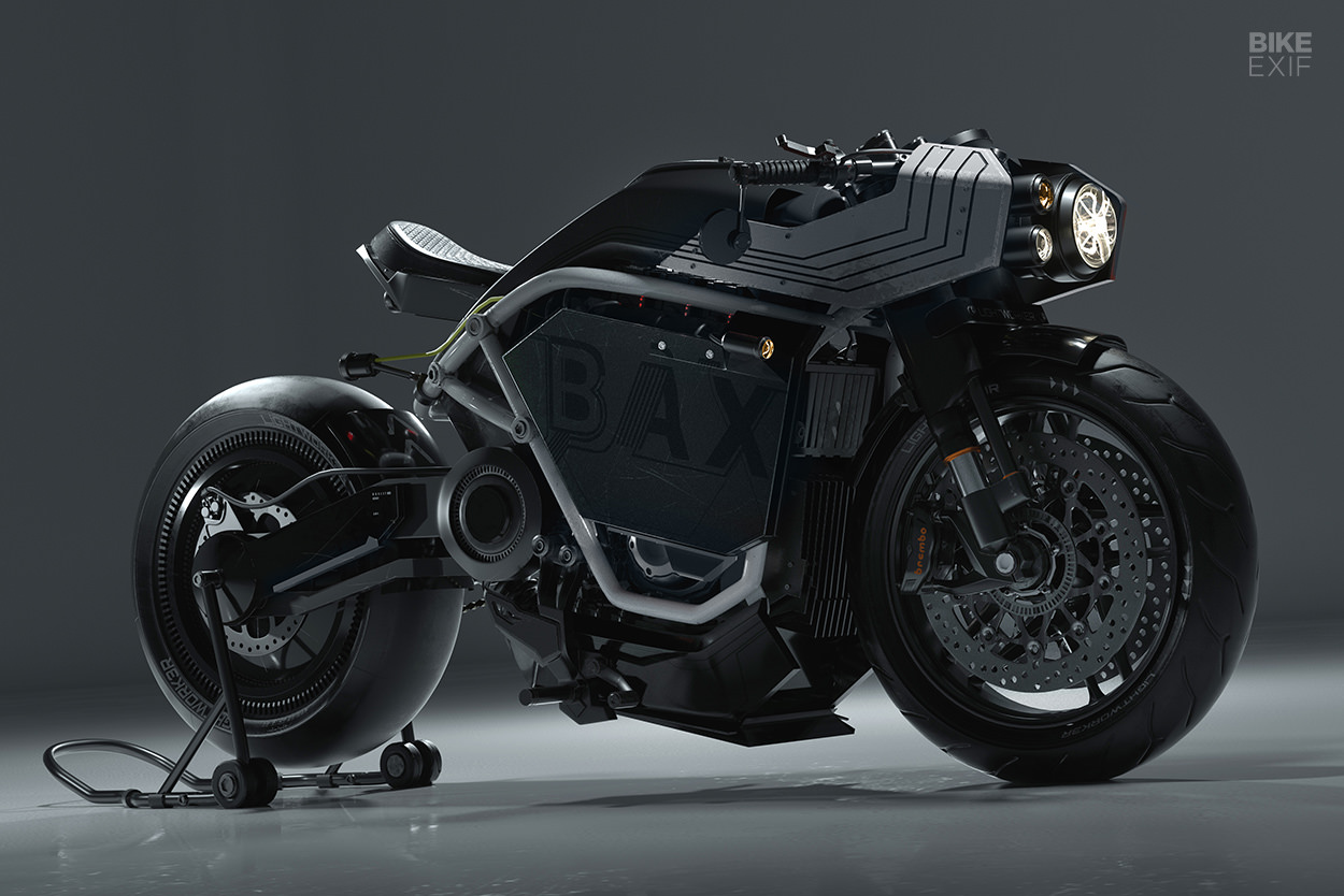 Futuristic café racer concept by Shane Baxley