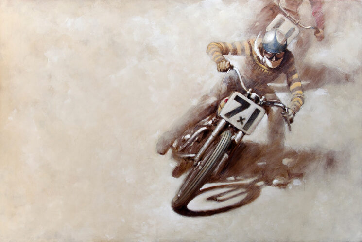 Hans Sures Triumph Motorcycle Art