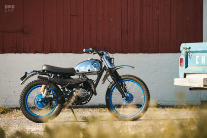 1973 Hodaka Wombat restomod by Analog Motorcycles