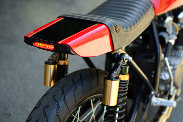 Honda CB550 café racer by Luis Baez