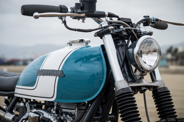 Justin Webster’s Honda CB550 street scrambler