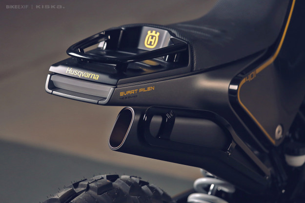 The Husqvarna 401 Svart Pilen 'Black Arrow' motorcycle concept.