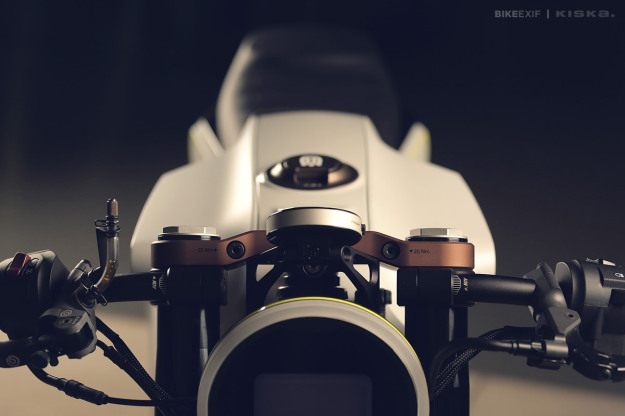 The Husqvarna 401 Vit Pilen 'White Arrow' motorcycle concept.
