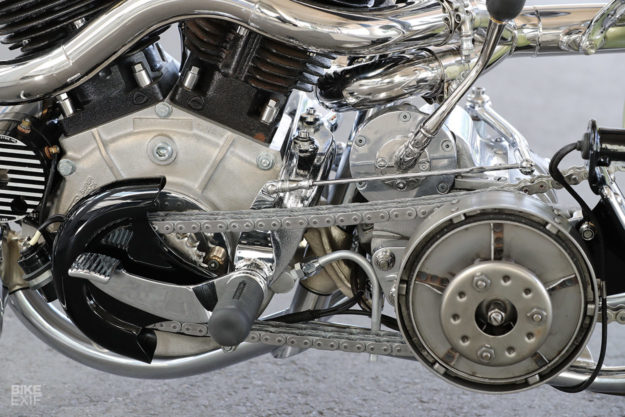 Custom knucklehead hardtail built for the Mooneyes Japan show by Asterisk