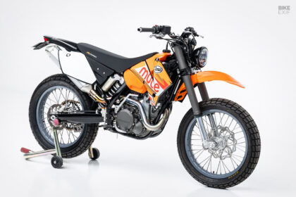 Custom-built KTM 525 EXC street tracker by Mule Motorcycles