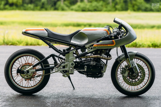 New from Analog Motorcycles: a Ducati 250 single engine in a Moto3 chassis