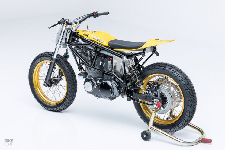 Hooligan flat track race bike by Mule Motorcycles