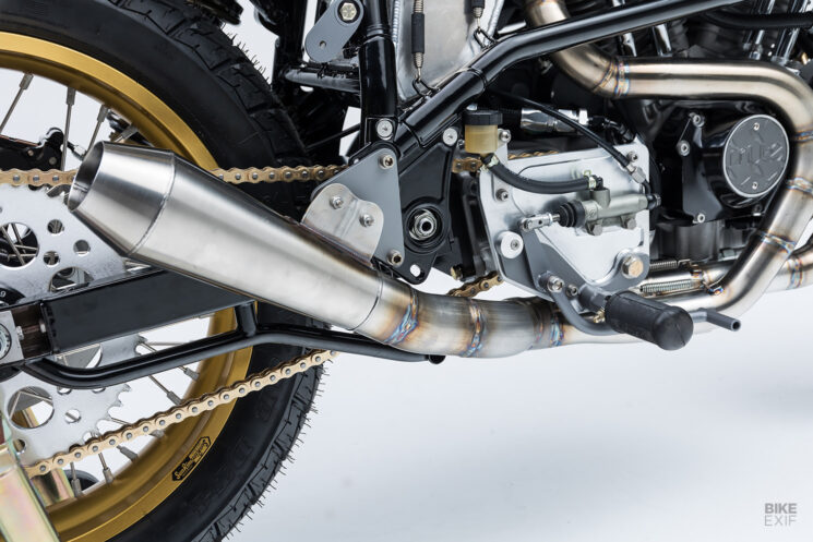 Hooligan flat track race bike by Mule Motorcycles