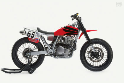 Nicky Hayden tribute: A Honda XR650L flat tracker by Analog Motorcycles