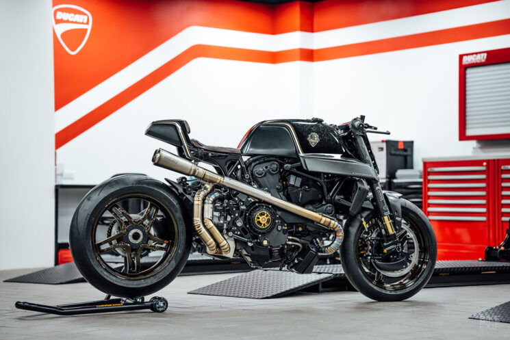 Rough Crafts Ducati Monster with BST carbon fiber wheels