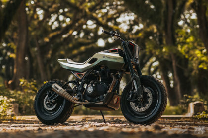A custom Royal Enfield Himalayan from Smoked Garage