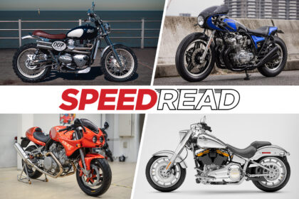 The latest special edition motorcycles, café racers, custom Triumphs, and rare prototypes