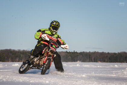 Studding Pit Bike Tires for Winter Ice