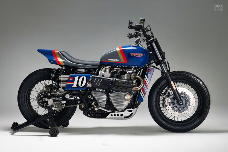 Triumph Bonneville T120 street tracker by Mandrill Garage
