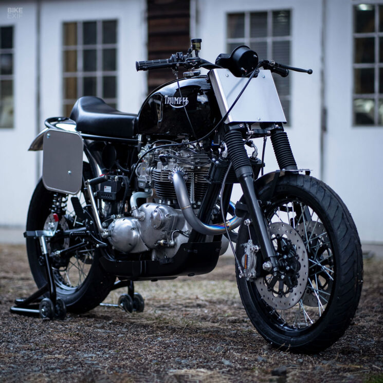 Triumph T140 race bike by 46Works