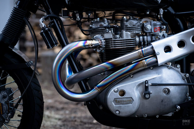 Triumph T140 race bike by 46Works