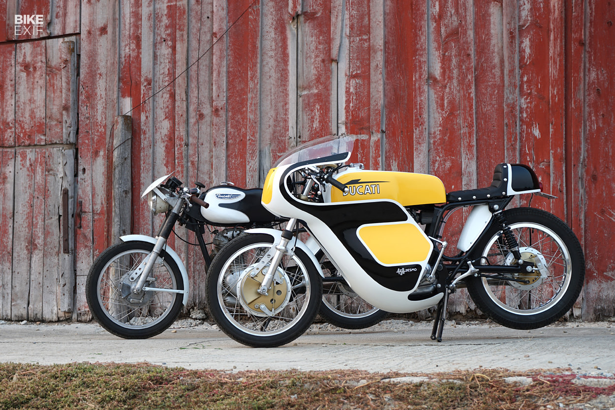 A pair of classic Ducati singles from Union Motorcycle Classics